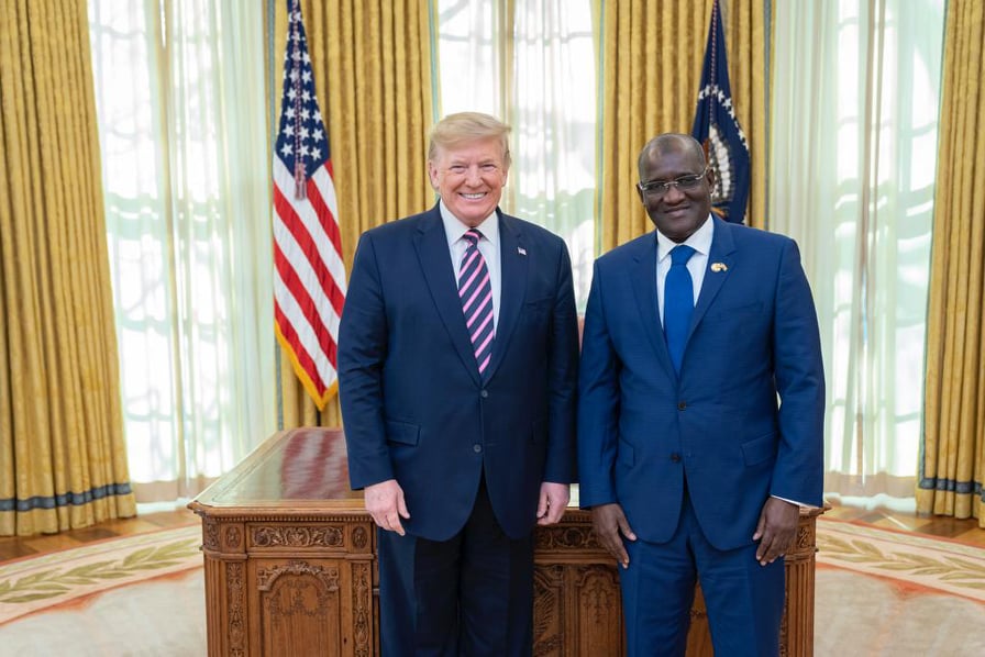 Mansour Elimane KANE et Donald Trump