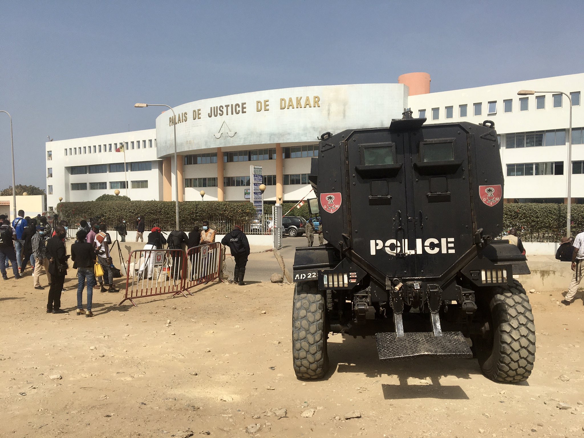 Police au Tribunal de Dakar