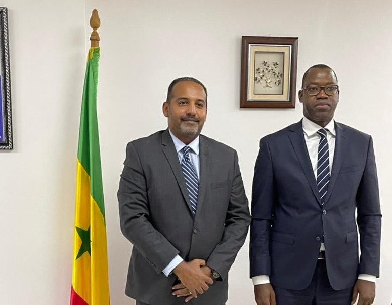 Le nouveau Directeur Général de Expresso - Hani Osman Elhassan et le Ministre de l'économie Numérique