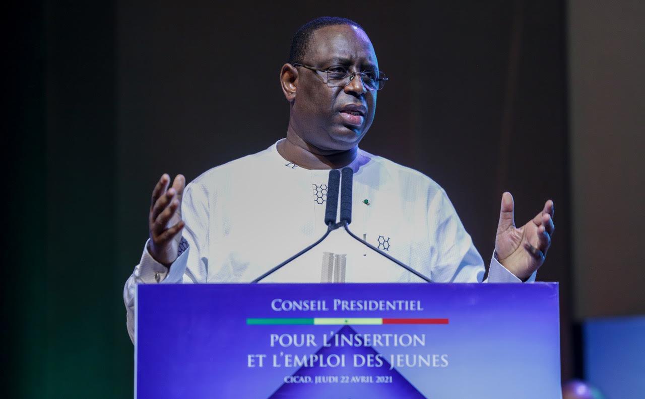Macky Sall - Conseil Présidentiel Emploi des Jeunes au Sénégal - la vie senegalaise