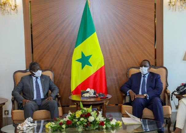 Le Président de la Commission de l'UEMOA - Abdoulaye Diop en audience avec Macky Sall