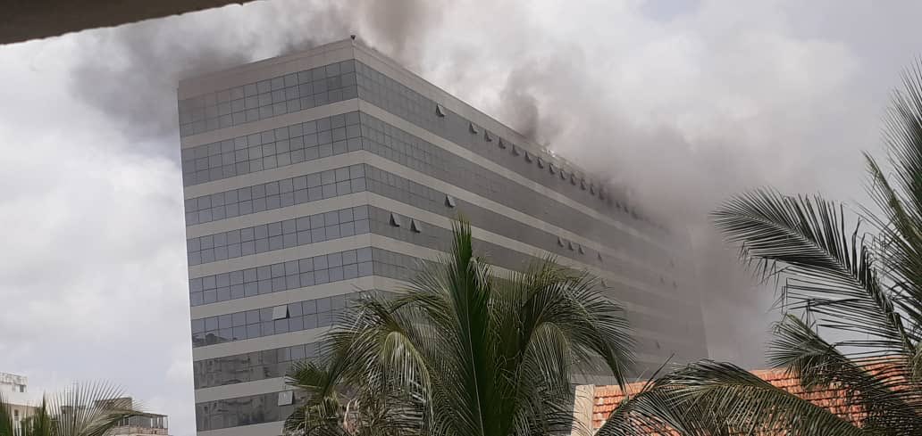 Incendie au Building administratif Mamadou Dia
