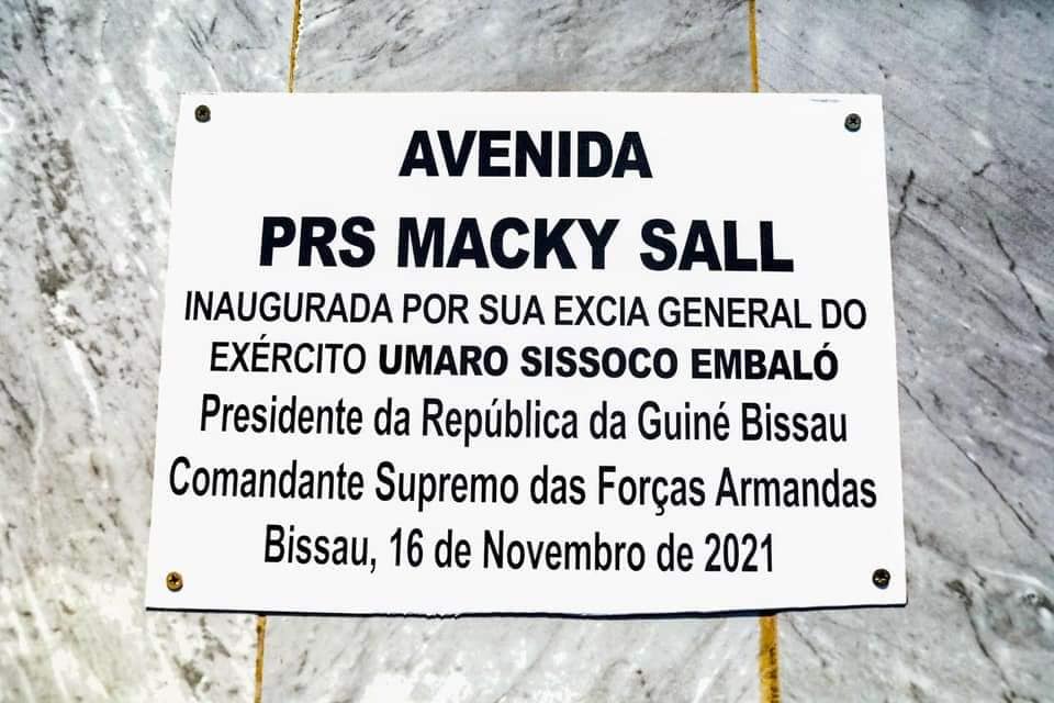 Avenue Macky Sall inaugurée à Bissau