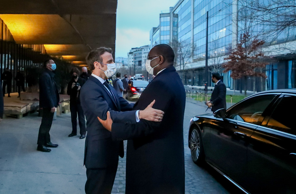 Le président Macky Sall et le président Français Emmanuel Macron
