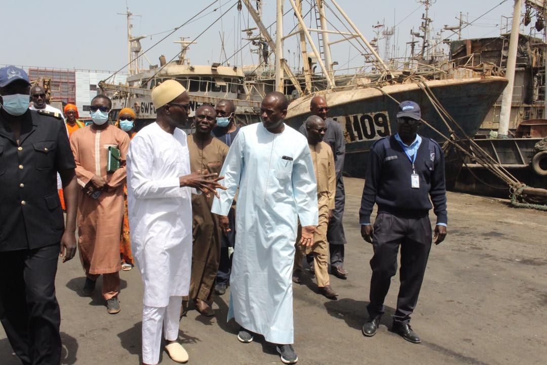 Le Dg Aboubacar Sédikh BEYE effectue une visite de chantiers du port de Dakar