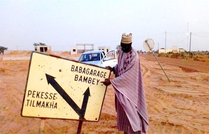 La route Bambey-Baba Garage
