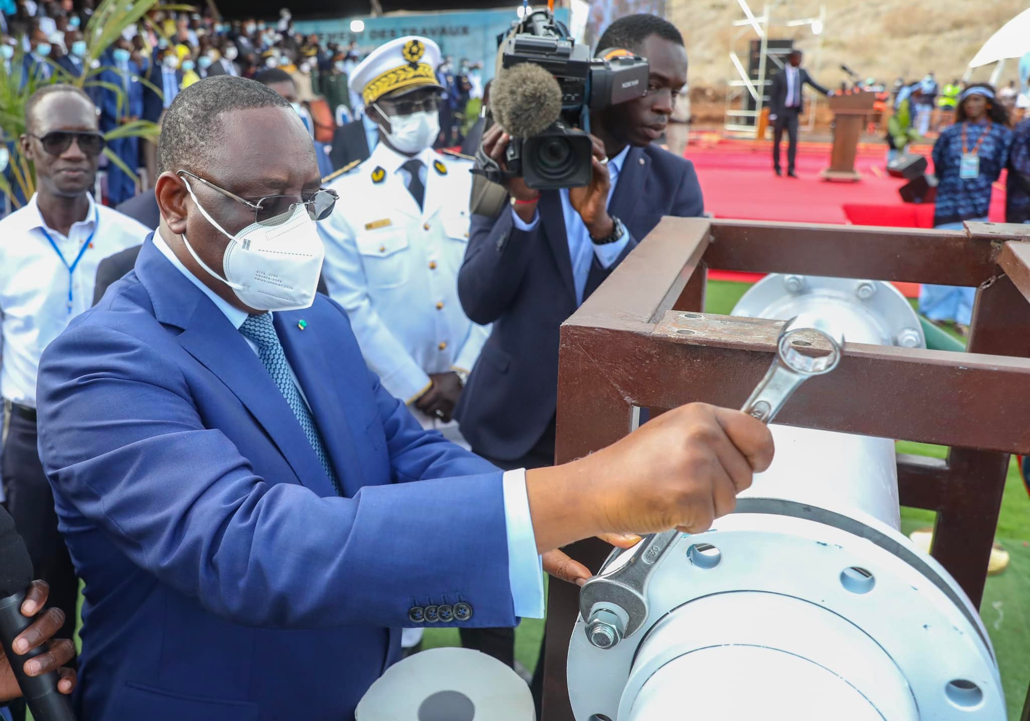 Macky Sall lance les travaux de l'usine de dessalement d’eau de mer à Dakar