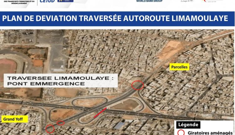 Plan de déviation Traversée autoroute Limamoulaye