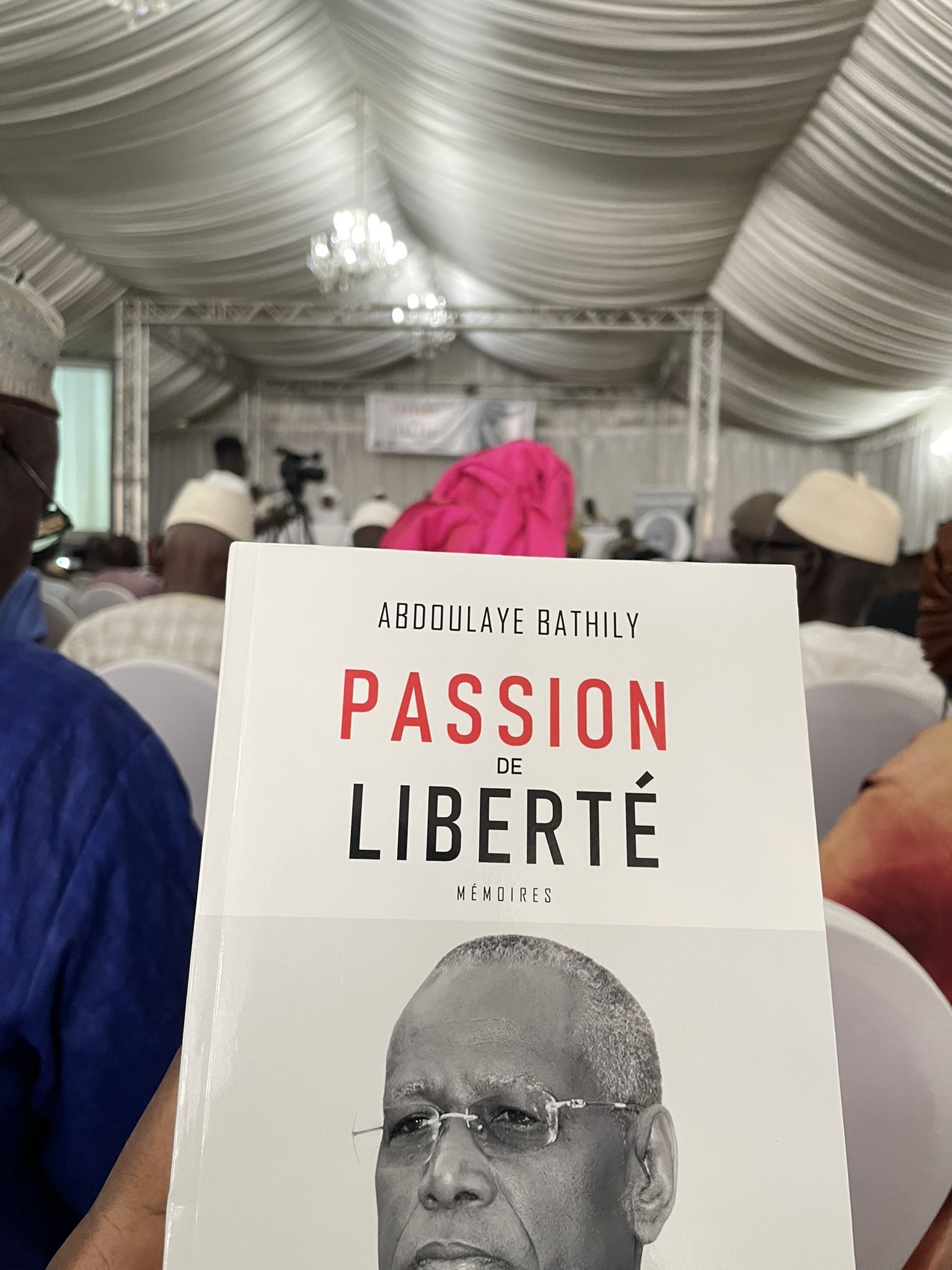 Professeur Abdoulaye Bathily auteur du livre Passion de Liberté - Mémoires