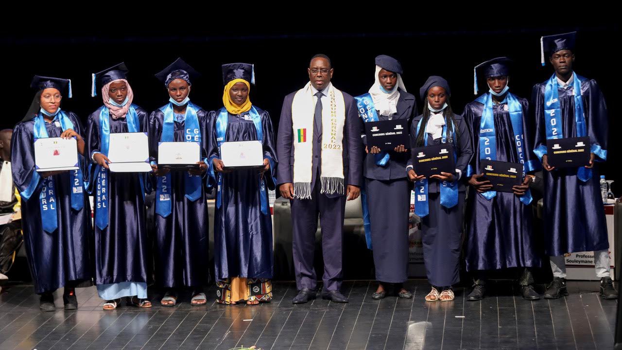 Macky Sall, classes préparatoires au Sénégal, remise des prix aux lauréats 2022, Concours général au Sénégal, Concours général 2022, Concours général 2023
