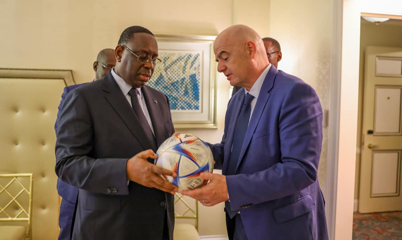 Macky Sall et Gianni Infantino Président de la FIFA