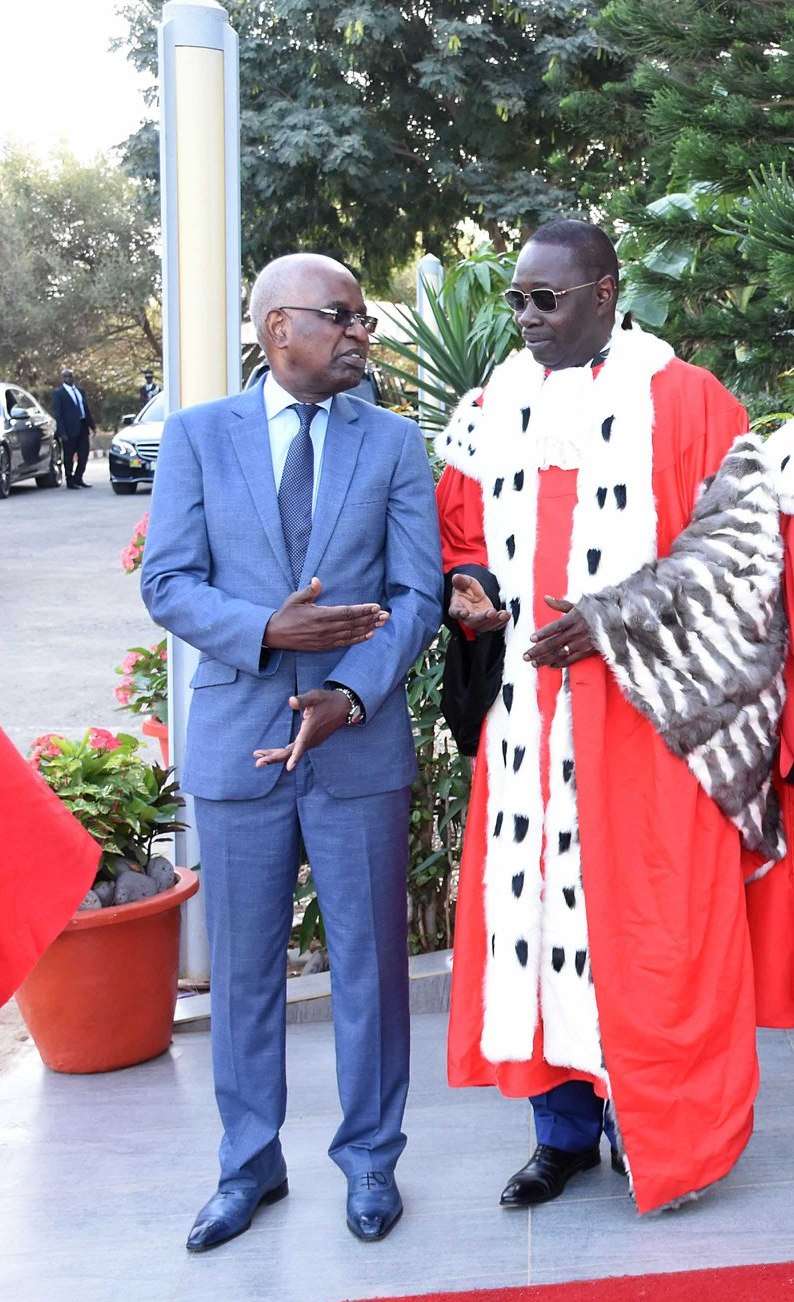 Malick Sall Garde des Sceaux, Ministre de la Justice et Mamadou Badio Camara nouveau Président du conseil Constitutionnel 