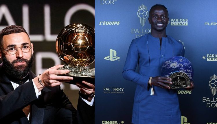 Ballon d'Or 2022 - Sadio Mané se range derrière Karim Benzema sacré meilleur joueur