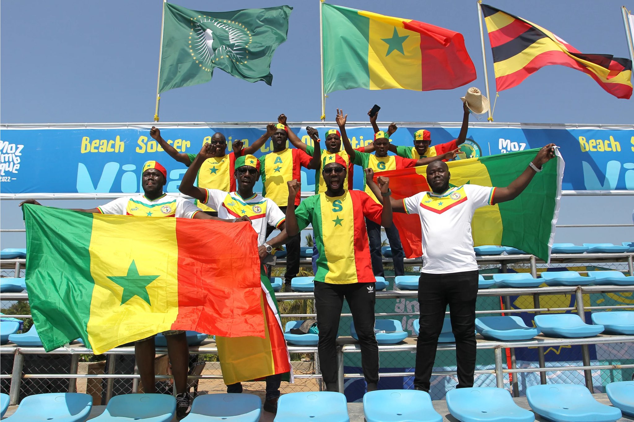 Sénégal supporters Can Beach Soccer