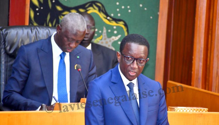 Déclaration de politique générale du premier ministre Amadou Ba devant l’assemblée nationale