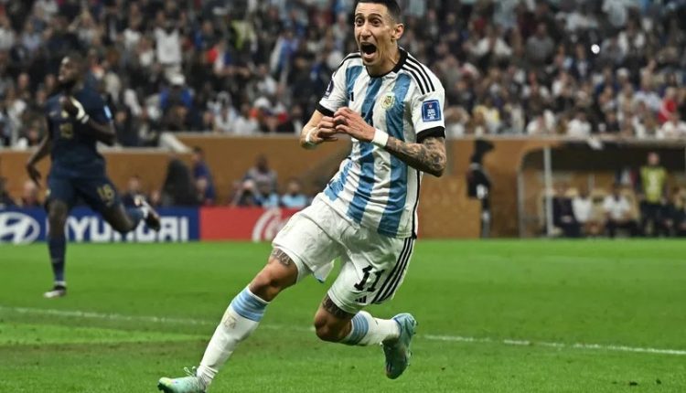 Di Maria, Messi, Finale Coupe du Monde 2022, Argentine 2-0 France à la mi-temps