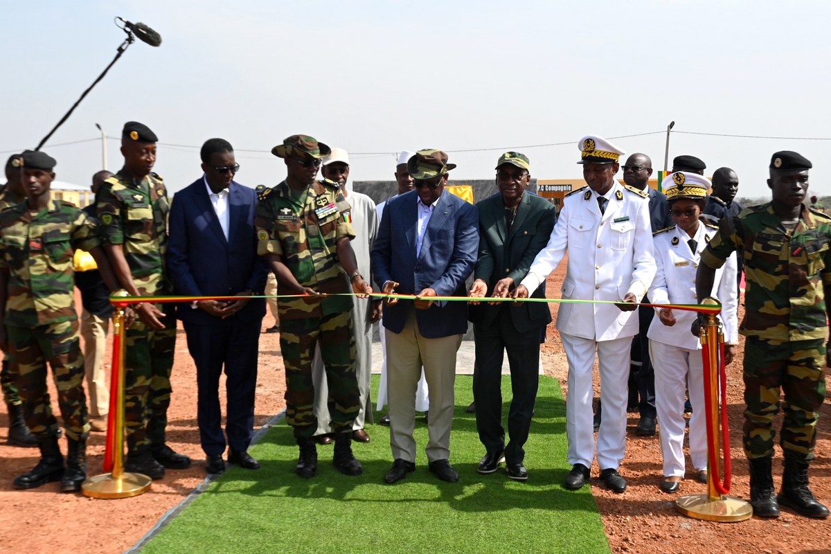 Macky Sall inaugure le camp militaire de Goudiry à Tamba