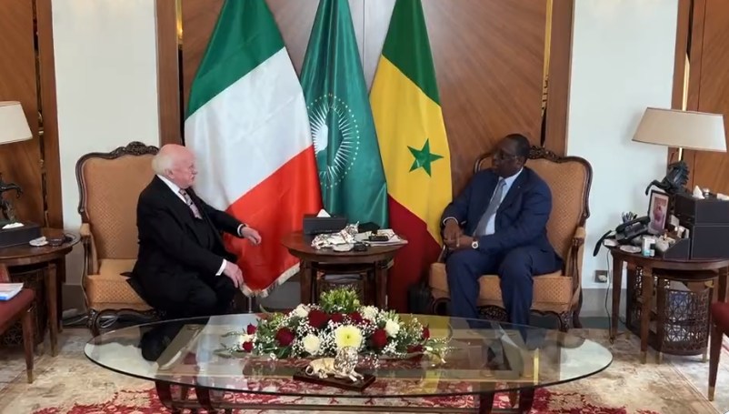 Audience Macky Sall et le Président irlandais Michael D Higgins au Palais du Sénégal
