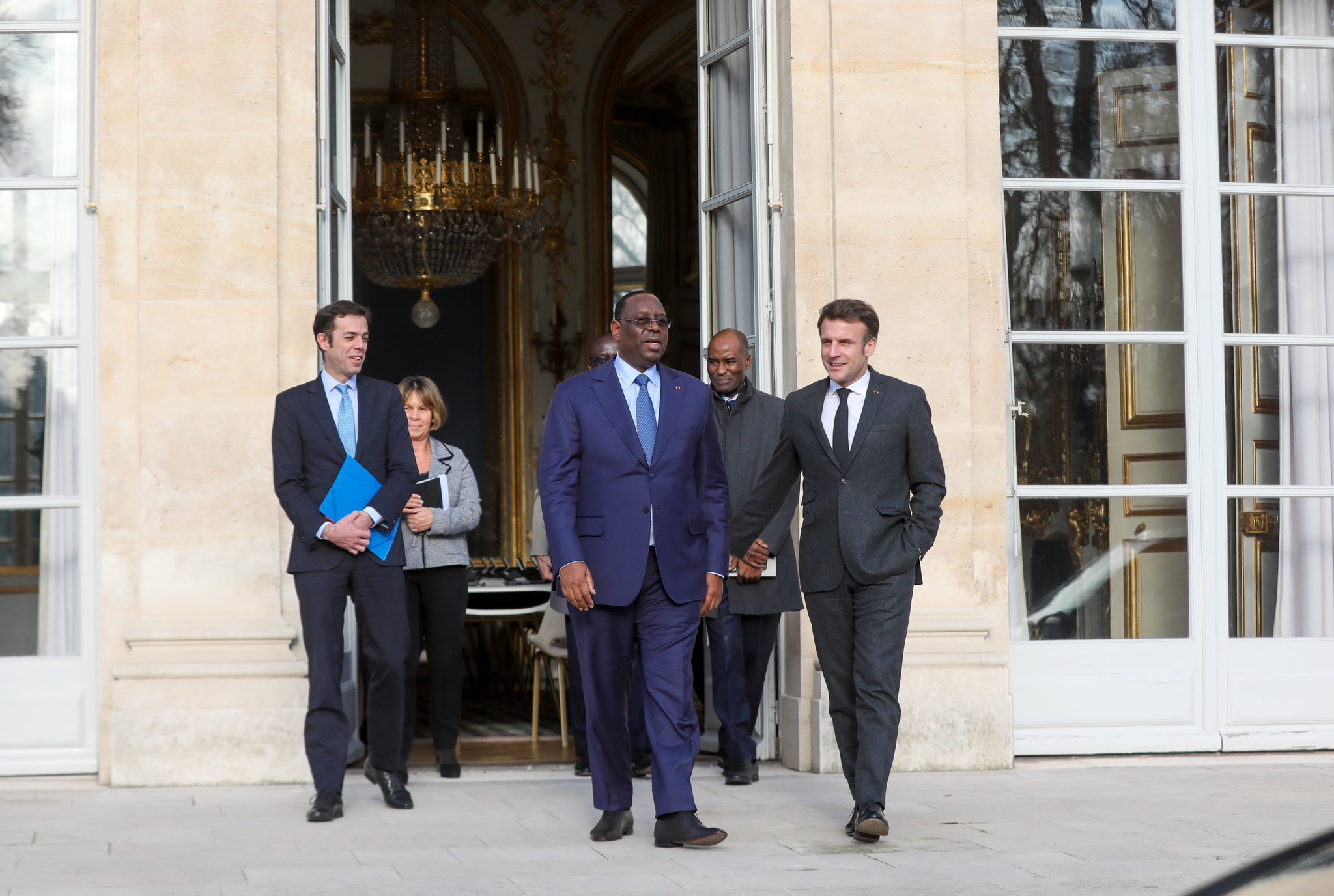 France - Macky Sall reçu par Macron (2)