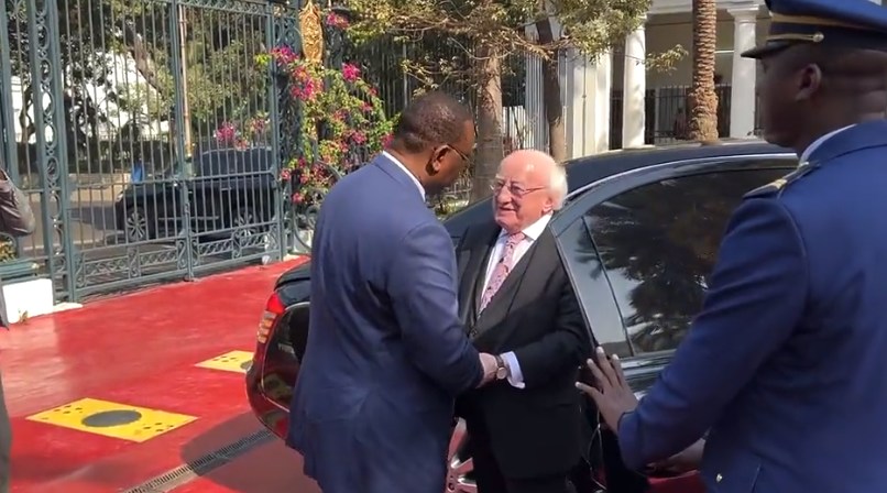 Le Président irlandais Michael D Higgins a été reçu par Macky Sall