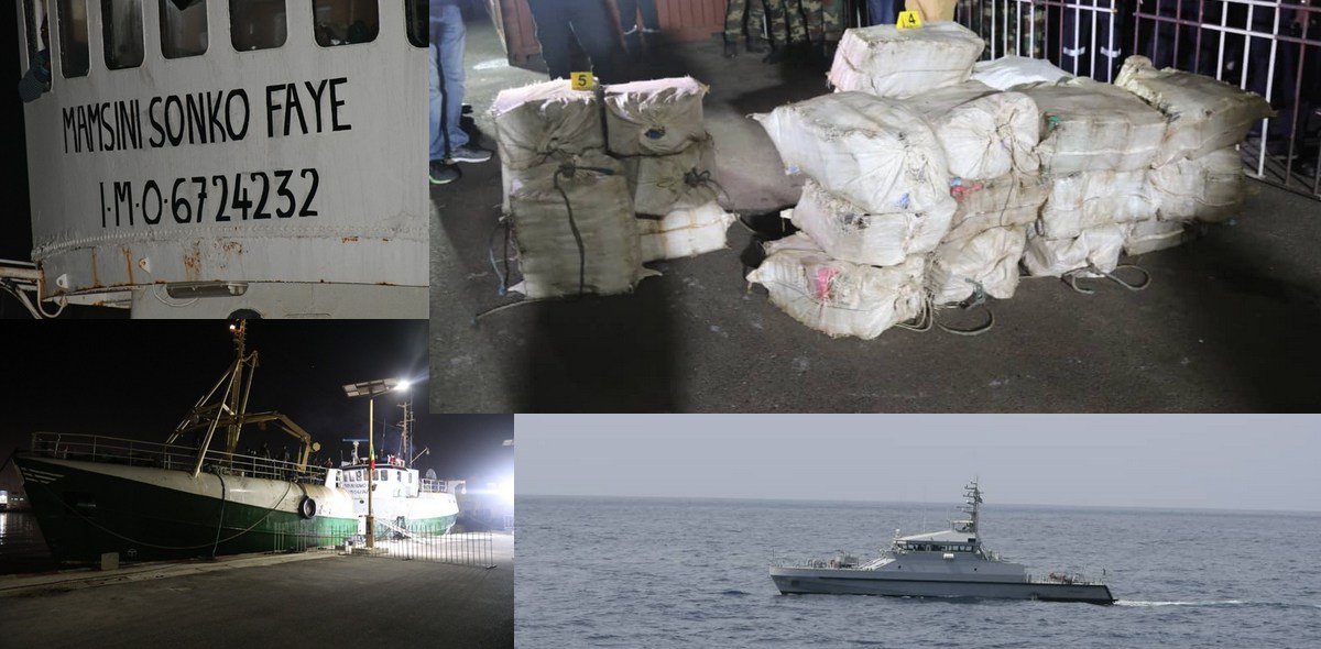 Plus de 800 kg de cocaïne ont été saisis sur un navire au large de Dakar par la marine sénégalaise