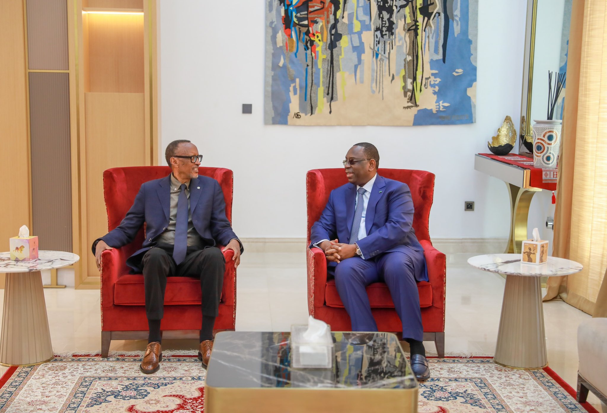 Macky Sall et le rwandais Paul Kagamé