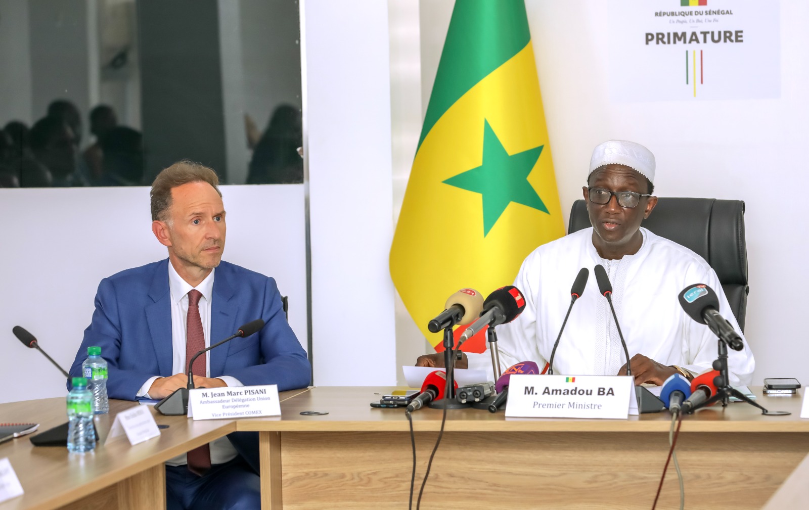 Premier Ministre Amadou Ba et Jean-Marc Pisani