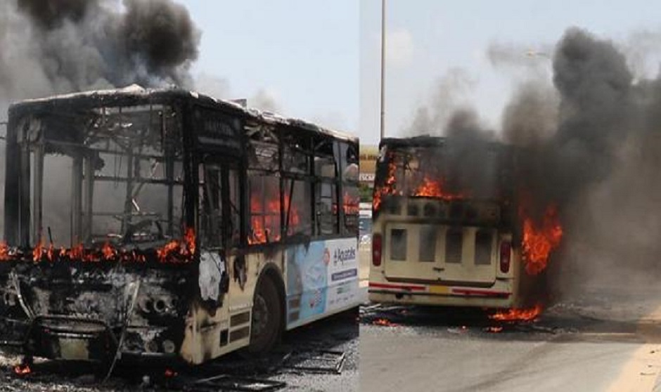 Après la condamnation de Sonko, le siège de Postfinances incendié à Ziguinchor, deux bus de Dakar Dem Dikk incendiés à Mbour