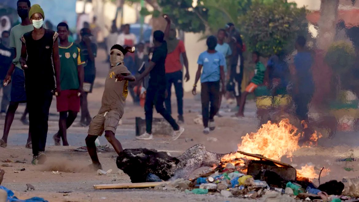 Manifestations au Sénégal, photo Leo Correa