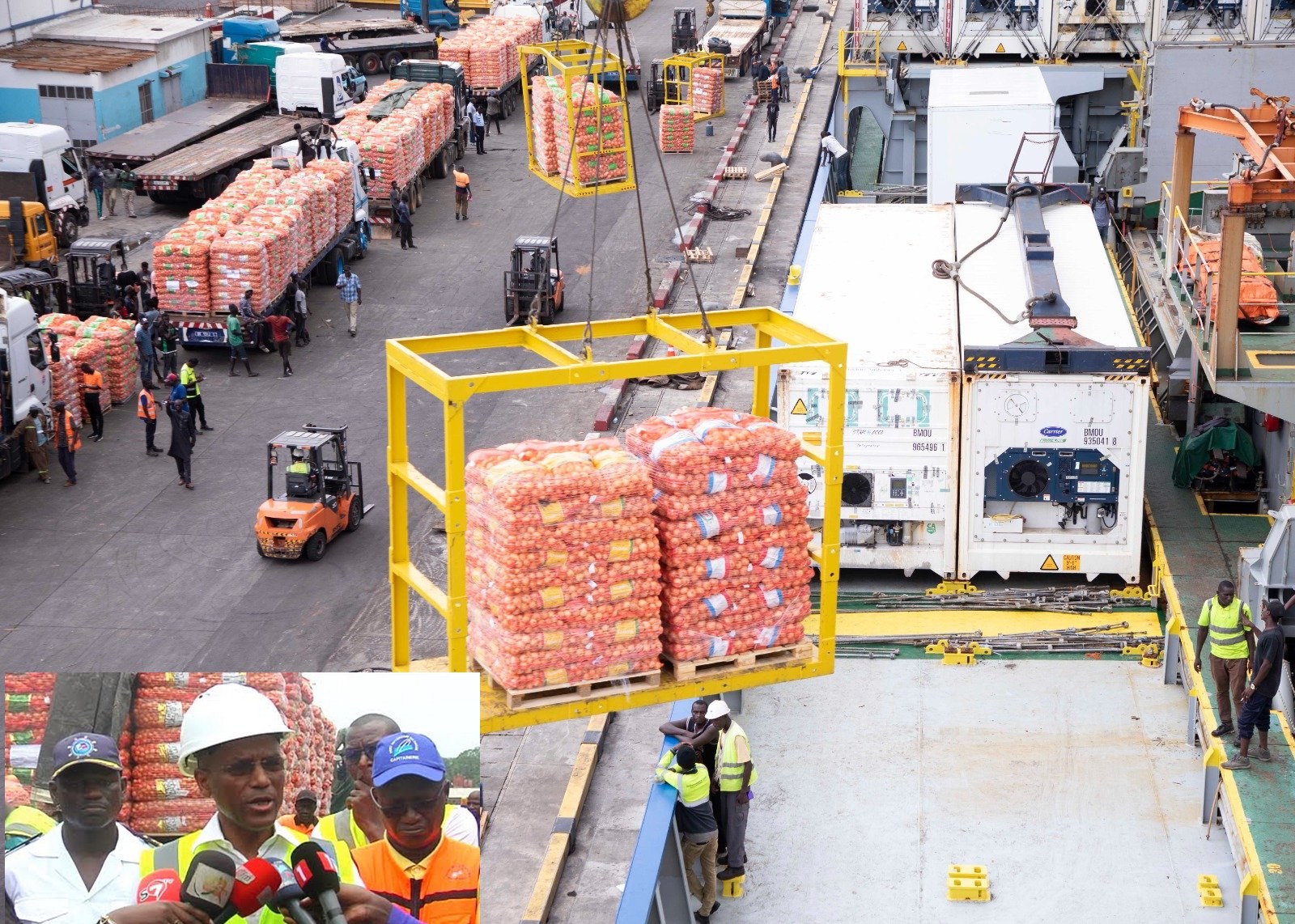 Port de Dakar - Débarquement de 7 000 tonnes d'oignons importés