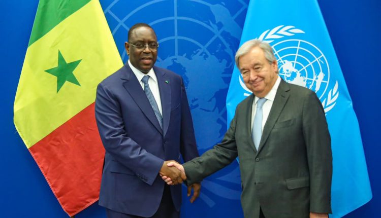 Macky Sall et António Guterres chef de l'ONU