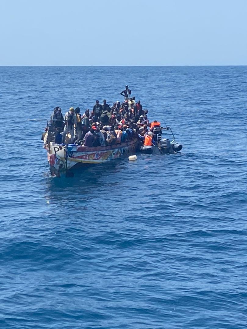 Migrants en mer