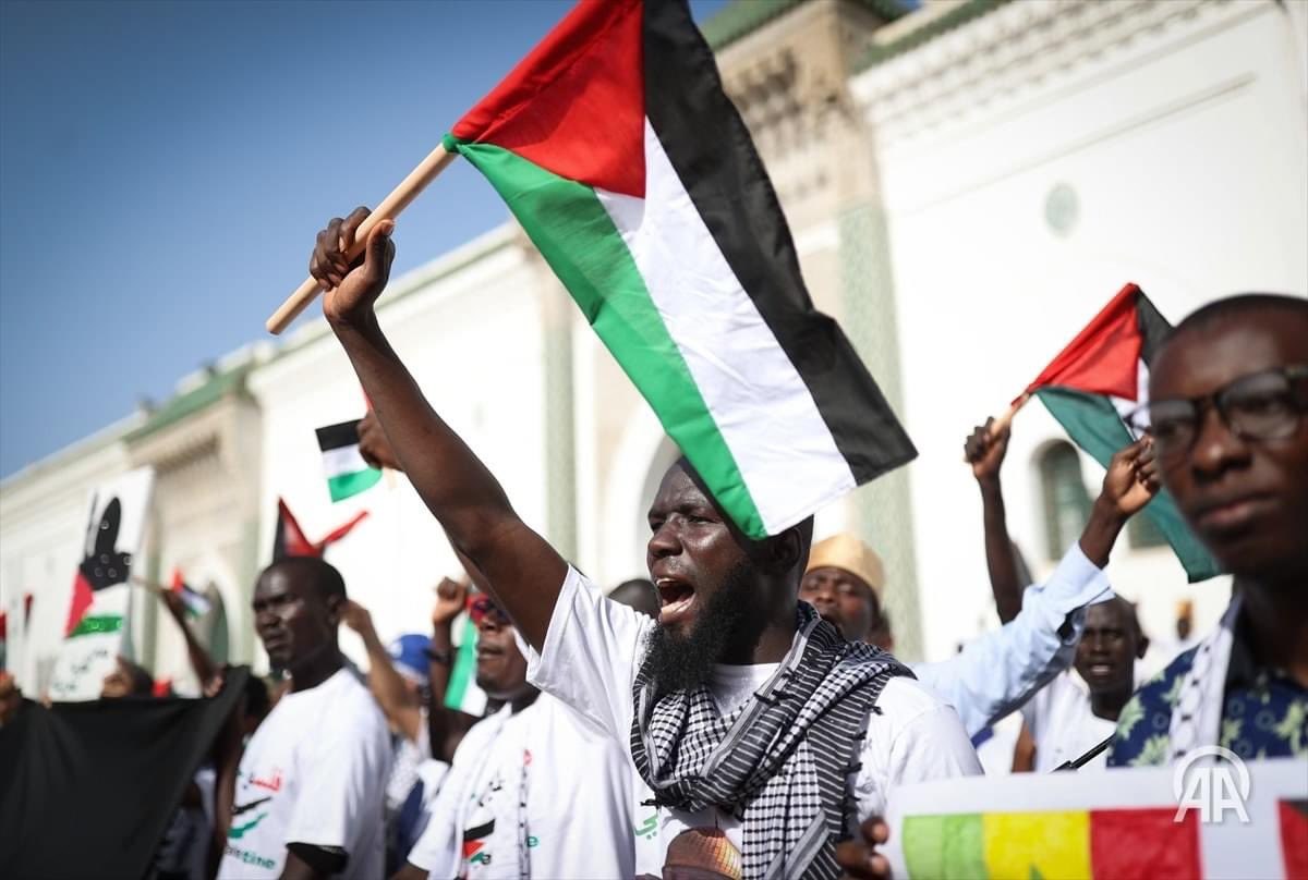 Sénégal - Manifestation de soutien à la Palestine depuis Dakar - Crédit Photo AA