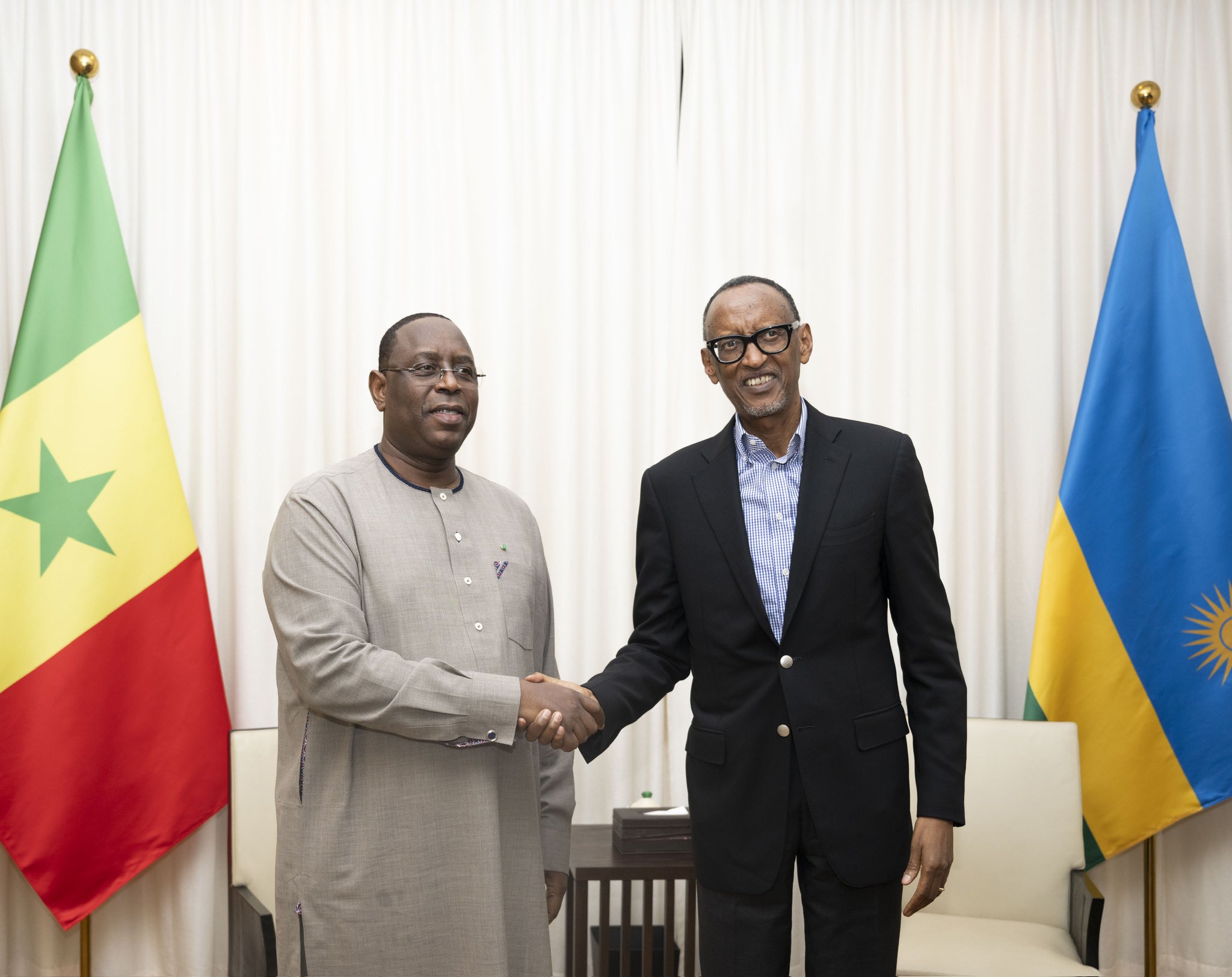 Macky Sall et Paul Kagamé échangent sur la coopération bilatérale entre Dakar et Kigali