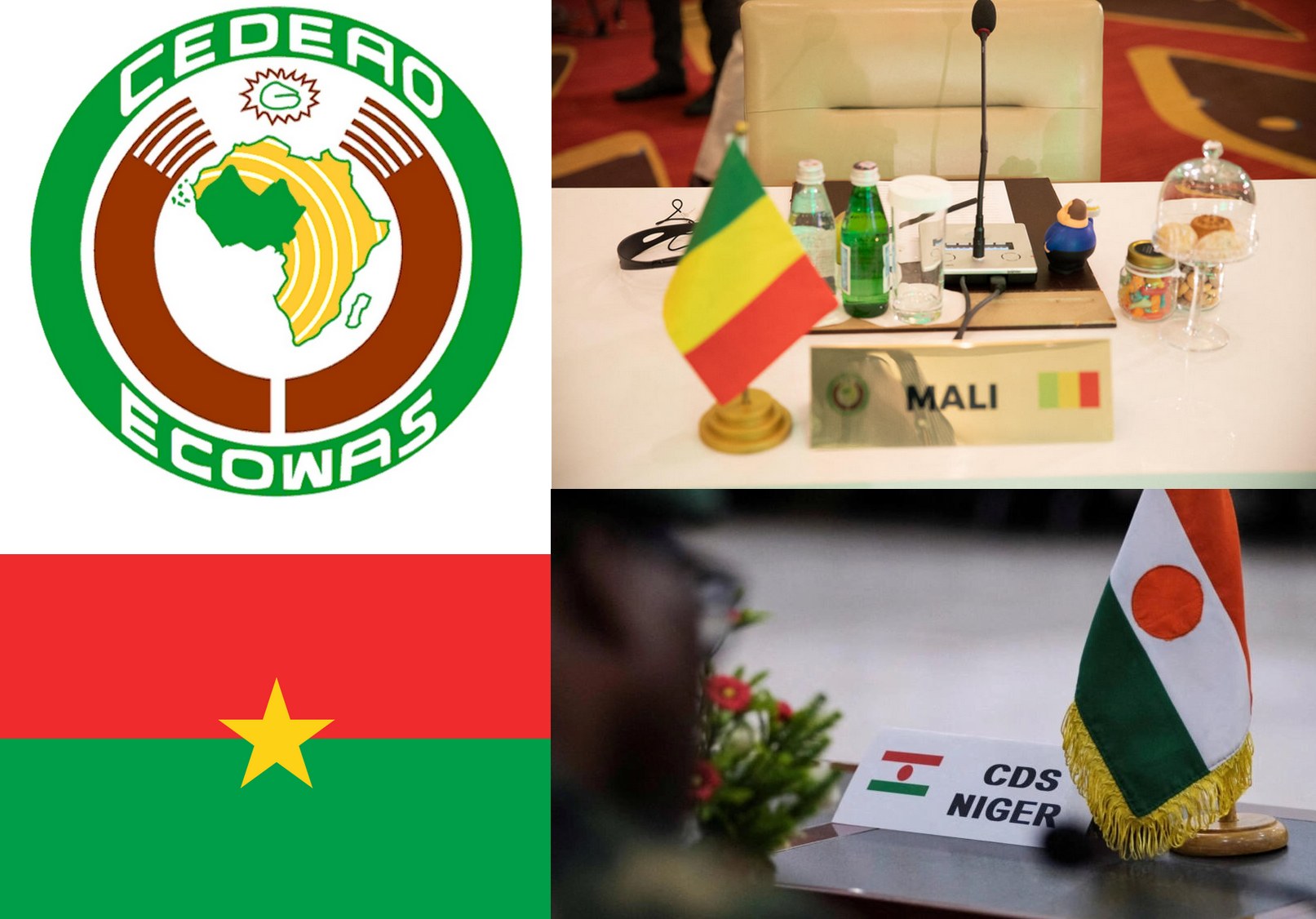 Le Mali - le Niger et le Burkina Faso quittent la Cédéao
