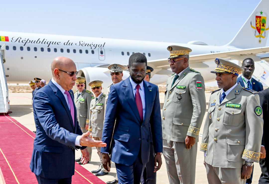 Arrivée président Bassirou Diomaye Faye en Mauritanie