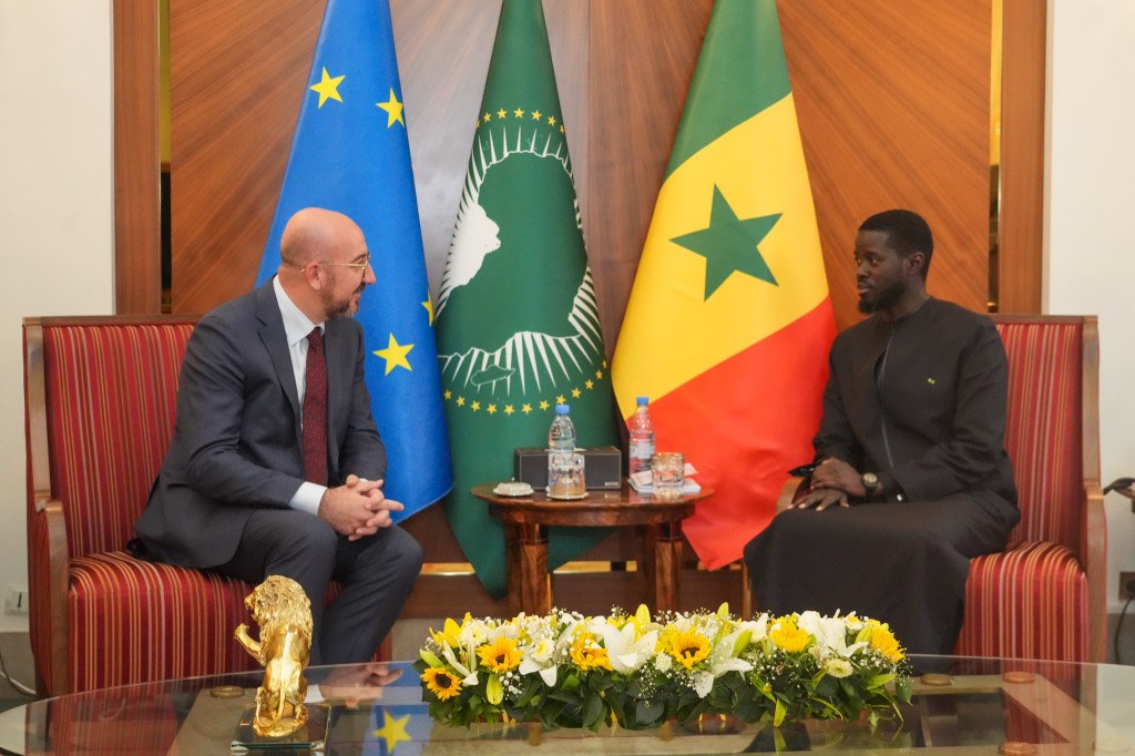 Le président Faye et Charles Michel du Conseil européen ont discuté de coopération multiforme entre l'UE et le Sénégal