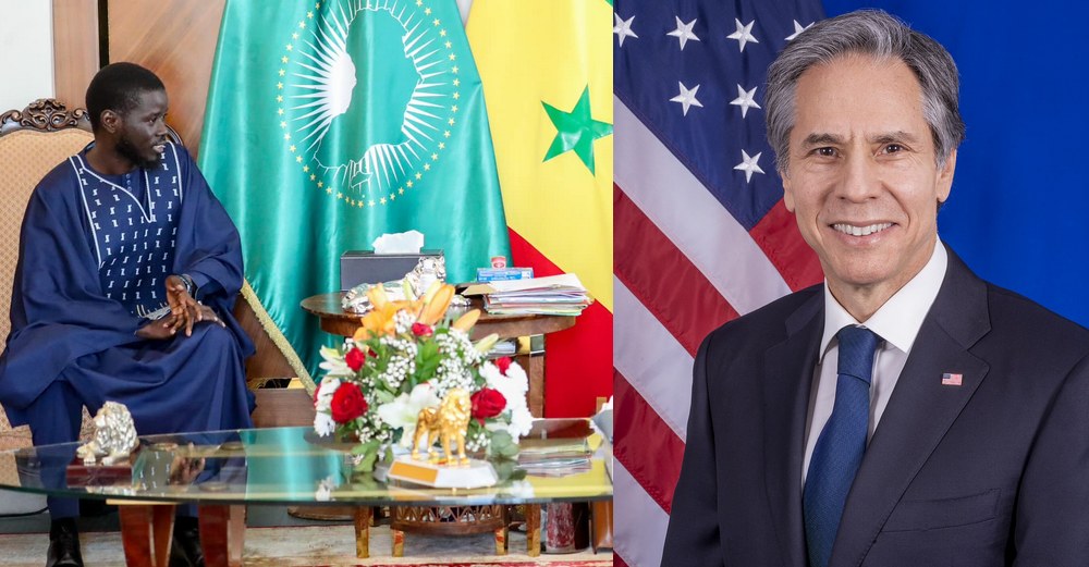 Le secrétaire d'État américain Antony Blinken félicite le président élu Bassirou Diomaye Faye