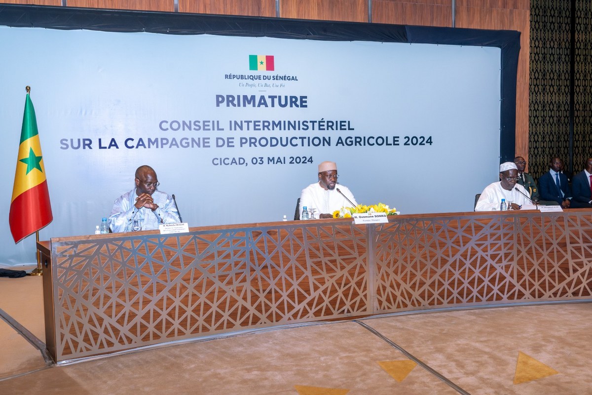Le Premier ministre, Ousmane SONKO préside un Conseil interministériel sur la campagne agricole 2024