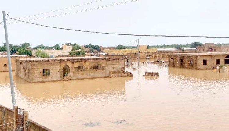 Le village de Sinthiou Diamdioro submergé par les eaux du fleuve Sénégal (1)